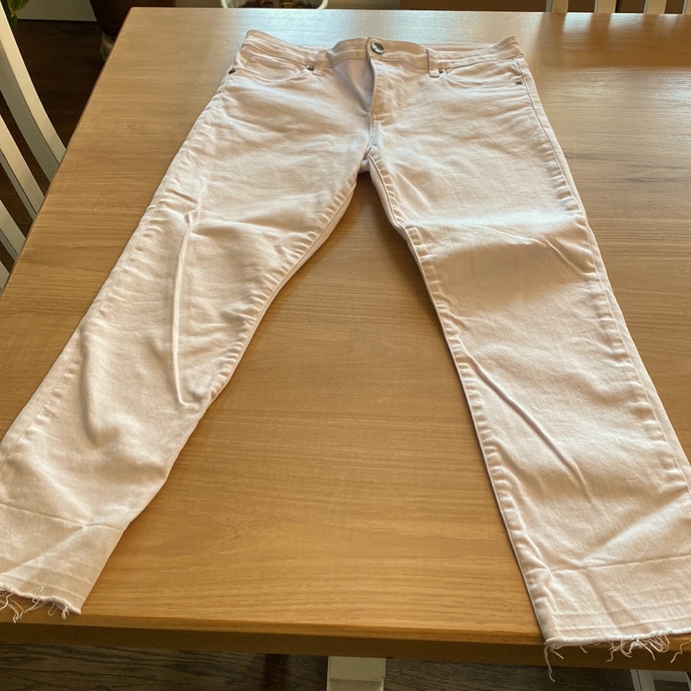 KUT ankle white denim